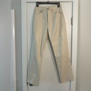 Agolde Cream Straight Leg Pants